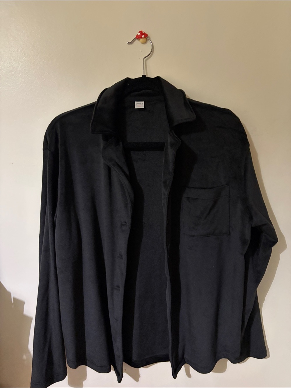 Black Soft Button Down